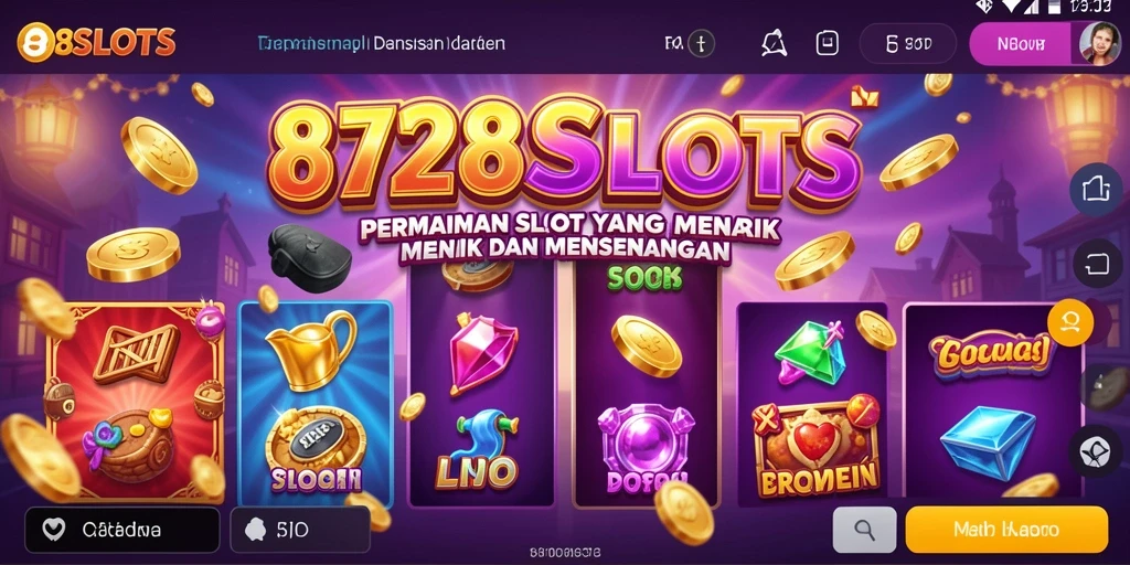 Tampilan screenshot 8728SLOTS yang menampilkan gameplay yang seru dan menarik.