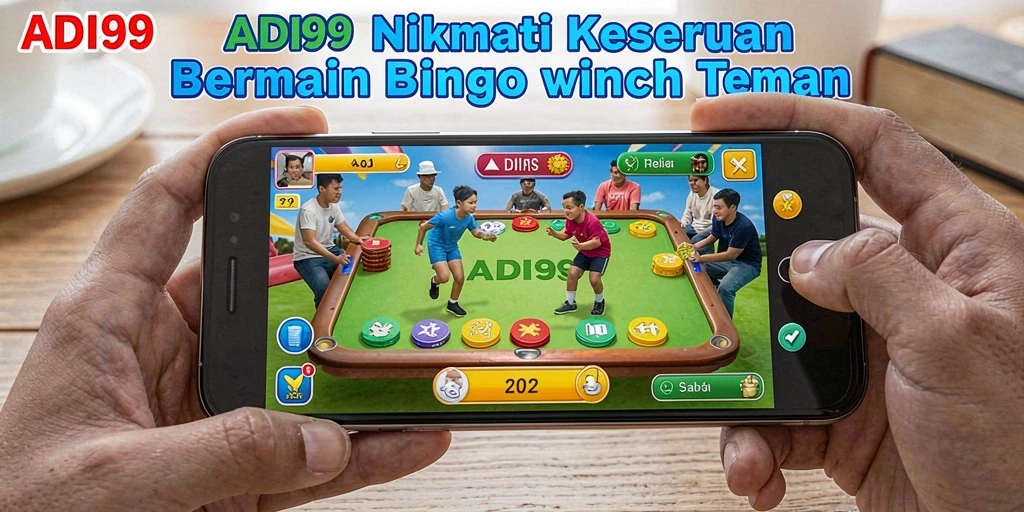 Screenshot permainan Bingo ADI99 dengan tampilan menarik dan antarmuka yang interaktif.