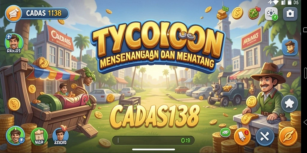 Screenshot gameplay CADAS138 menampilkan dinamika pengelolaan bisnis yang menarik.