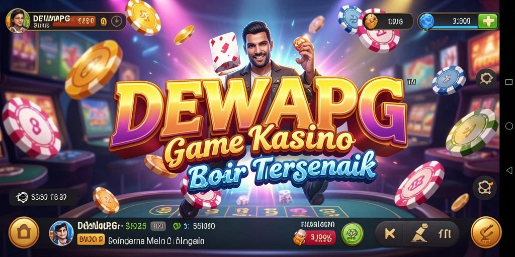 Screenshot utama DEWAPG menampilkan gameplay Kasino yang seru.