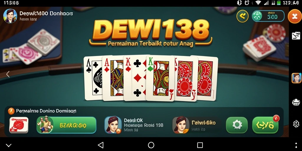 Tampilan gameplay seru dari DEWI138 dengan pengaturan Domino.