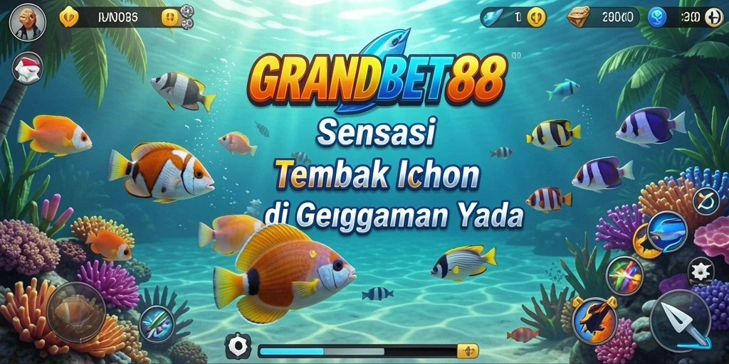 Tampilan menarik dari gameplay Tembak Ikan di GRANDBET88.