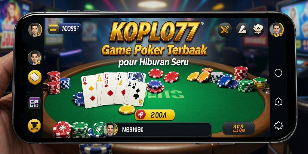 Tampilan gameplay Poker KOPLO77 yang mendebarkan dan interaktif.