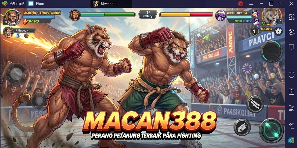 Tampilan gameplay yang mendebarkan di MACAN388.
