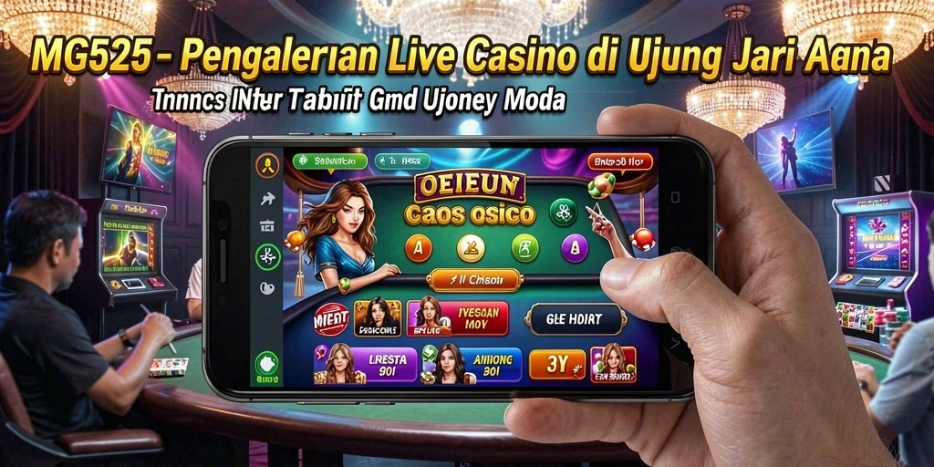 Tampilan menarik dari gameplay Live Casino di MG525.