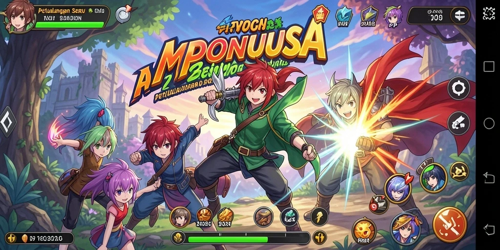 Gameplay menarik di dunia anime yang penuh warna.