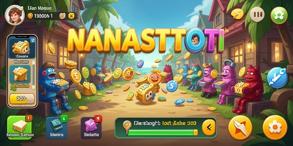 Tampilan gameplay NANASTOTO menampilkan elemen Idle yang menarik.