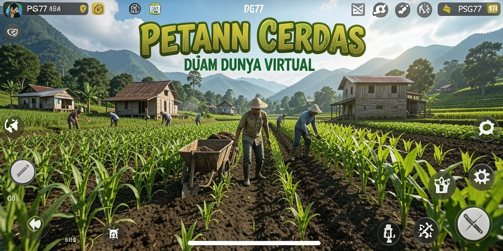 Gameplay Farming yang seru dan penuh tantangan di PSG77.