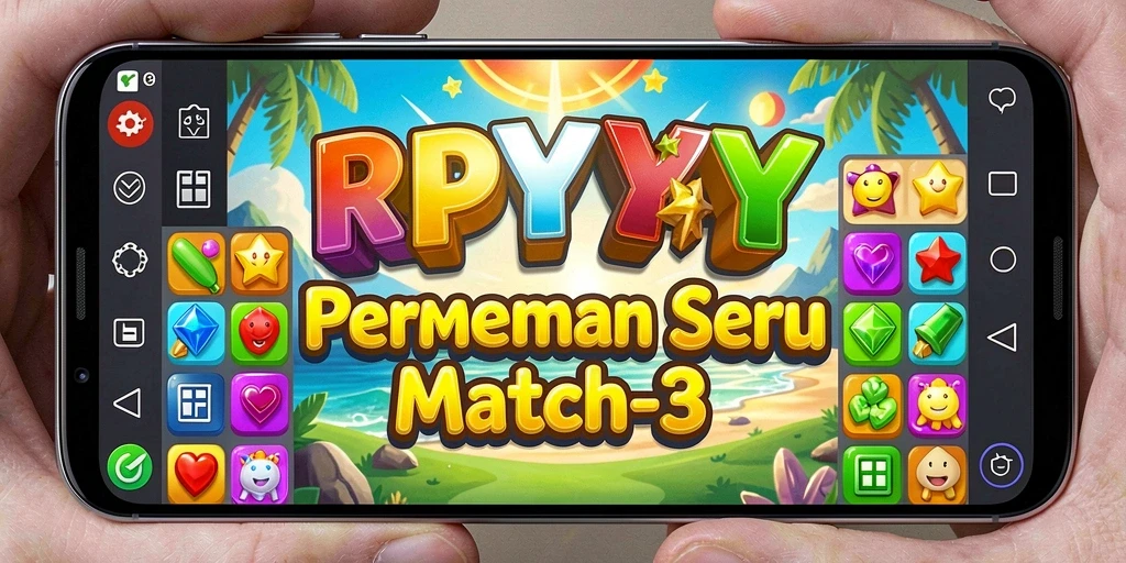Tampilan gameplay menarik dan penuh warna dari RPYYY.