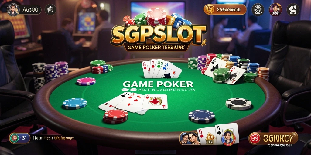 Tampilan gameplay poker yang seru dan menghibur di SGPSLOT.