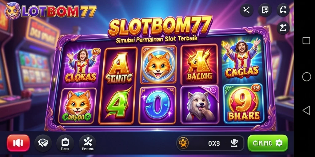 Tampilan gameplay SLOTBOM77 yang menarik dan menghibur.