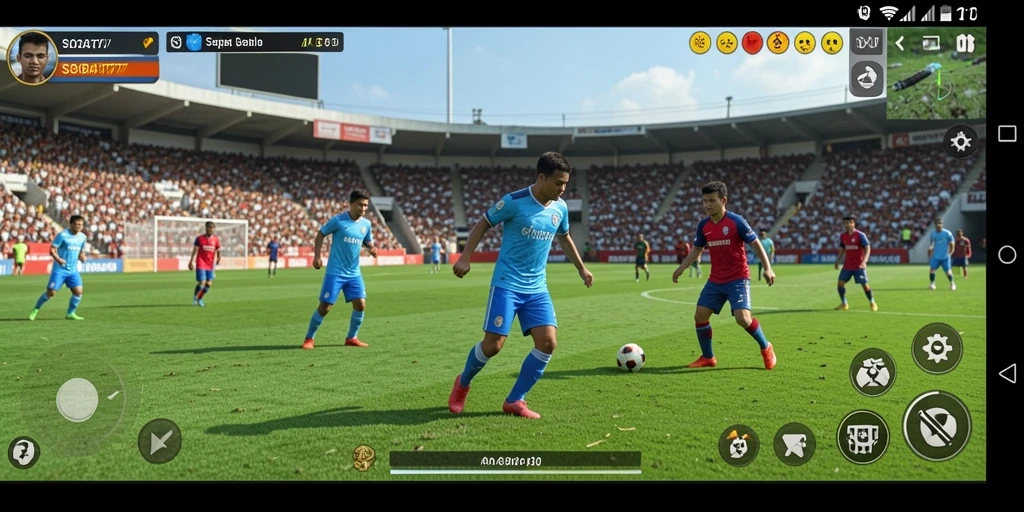 Tampilan gameplay seru dari permainan sepak bola SOBAT777.