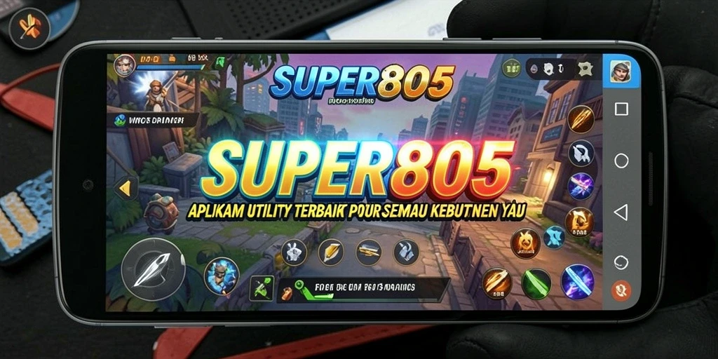 Tampilan antarmuka pengguna SUPER805 yang intuitif dan fungsional.