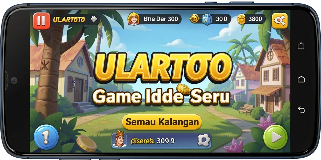 Screenshot gameplay ULARTOTO menampilkan karakter yang sedang mengumpulkan sumber daya.