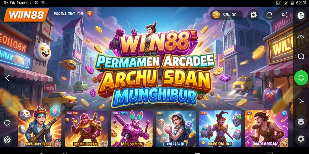 Tangkapan layar gameplay WIN88 menampilkan aksi seru dalam permainan arcade.